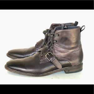 John Varvatos Irving Welted Buckle Boots 12